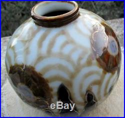 Vase boule CAMILLE THARAUD art déco
