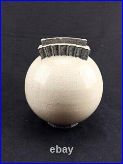 Vase boule céramique ART DECO Marcel GUILLARD WUILLEUMIER ETLING 1930