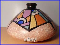 Vase céramique faience art déco céramiste belge Antoine DUBOIS Mons Belgique 2