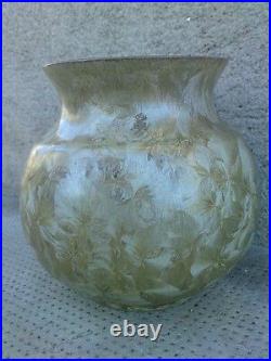 Vase ceramique irisé iridescent art deco crystallization cristallisation