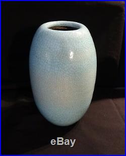 Vase craquelé des années 30-40 dans le gout de Besnard / Art Déco vase céramique