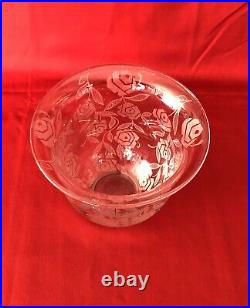 Vase cristal ART DECO signé BACCARAT modèle FONTENAY par GEORGES CHEVALIER 14 cm