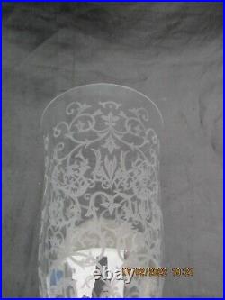 Vase cristal Baccarat Michelangelo decor arabesques epoque Art Deco crystal vase