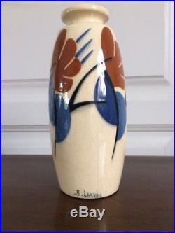 Vase en céramique signé Simone Larrieu, vers 1930, Art déco
