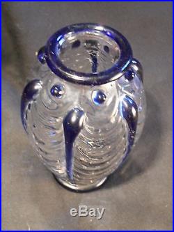 Vase en cristal Art verrier Saint Louis Paul Nicolas Art déco