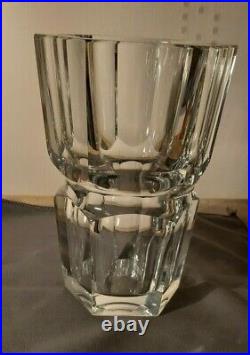Vase en cristal art déco signé Baccarat France modele Edith hauteur 18 cm