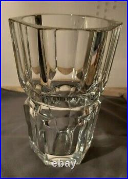 Vase en cristal art déco signé Baccarat France modele Edith hauteur 18 cm