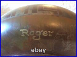 Vase en dinanderie Art Deco signé Roger