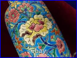 Vase en émaux de Longwy, années 30, art déco, H 235mm, bon état, signé