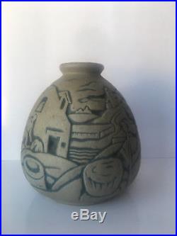 Vase en grès ART DECO MOUGIN NANCY par LEGRAND