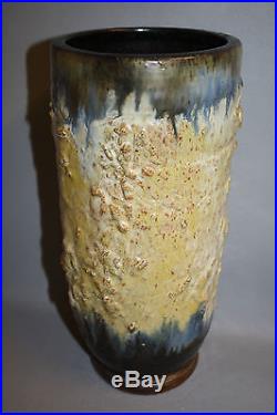 Vase en grès style Art Déco signé Guérin