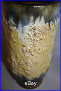 Vase en grès style Art Déco signé Guérin