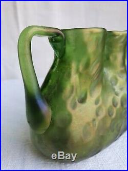Vase en pate de verre art déco Loetz gallé muller legras glass paste vase