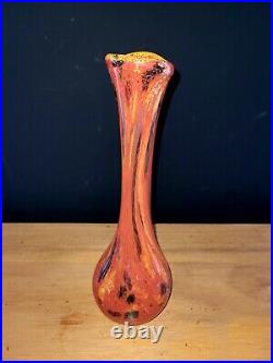 Vase en verre Millefiori Antonin Ruckl pour Kralik Art Déco 1930 Vase en verre Millefiori Antonin Ruckl pour Kralik Art Déco 1930