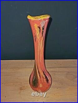 Vase en verre Millefiori Antonin Ruckl pour Kralik Art Déco 1930 Vase en verre Millefiori Antonin Ruckl pour Kralik Art Déco 1930