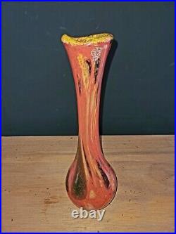 Vase en verre Millefiori Antonin Ruckl pour Kralik Art Déco 1930