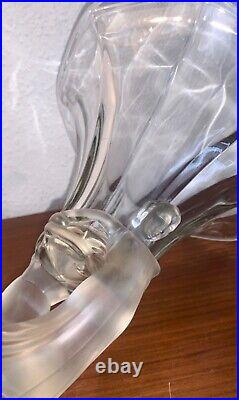 Vase en verre art déco aux nymphes 1930's Walther & Söhne à identifier