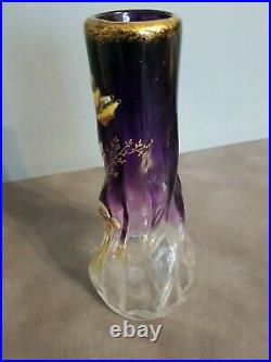 Vase en verre art deco style Legras