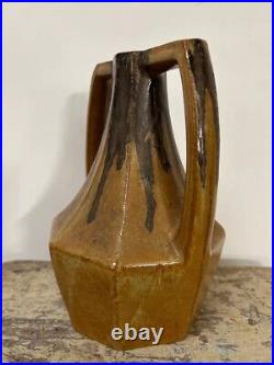 Vase grès émaillé Sylva art déco français poterie déco vintage, années 60