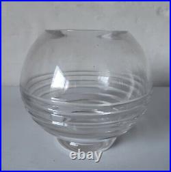 Vase moderniste cristal Saint Louis 1920 1930 Art Déco XXe Jean Luce Lacroix