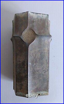 Vase moderniste en bronze Art deco par Bosisio Italy