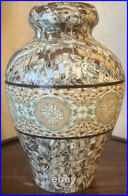 Vase mosaïque Gerbino Vallauris Art Déco Hauteur 20 cm