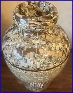 Vase mosaïque Gerbino Vallauris Art Déco Hauteur 20 cm