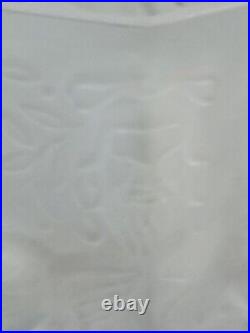 Vase octogonale art déco Verre Opalescent Dlg Daum 8 Putti Chérubins Différents