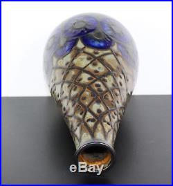 Vase tronconique élancé Odetta art-déco breton 1930 Bretagne grès HB Quimper