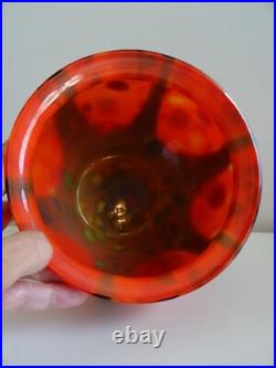 Vase verre Antonin Ruckl Bohémian Glass Art Déco