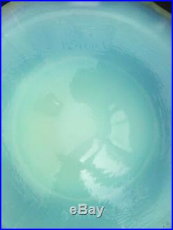 Verlux, grand vase en verre opalescent Art deco, verlys